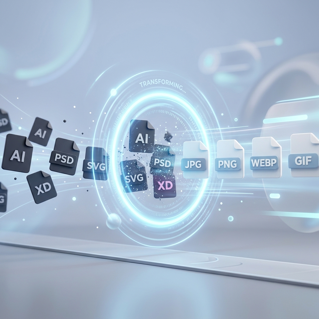 Convert Design Files Illustration